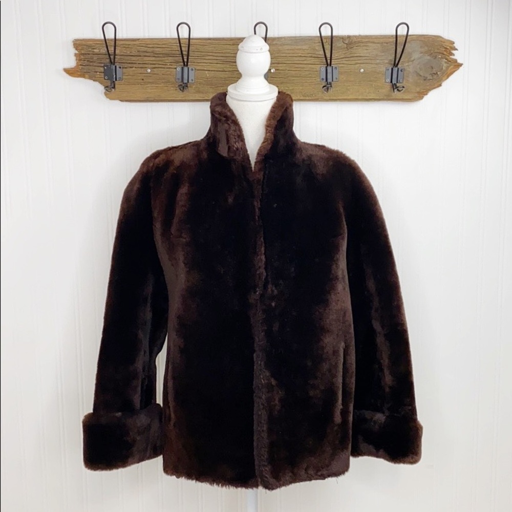 Vintage Mouton Fur Coat Annis Furs NewYork Detroit